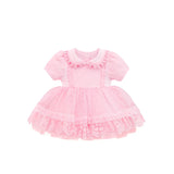 Baby Girls' Lace Floral Embroidered Christening Dress