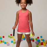 Girls' Soft Solid Cotton Blend Racerback Tank Top / 8 to 10 Years