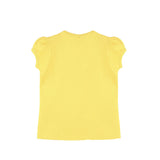 Baby Cotton Puff Sleeve Basic Crewneck T-Shirt
