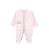 Newborn Baby 3-Piece Cotton Jeweled Layette Set