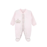 Newborn Baby 3-Piece Cotton Jeweled Layette Set