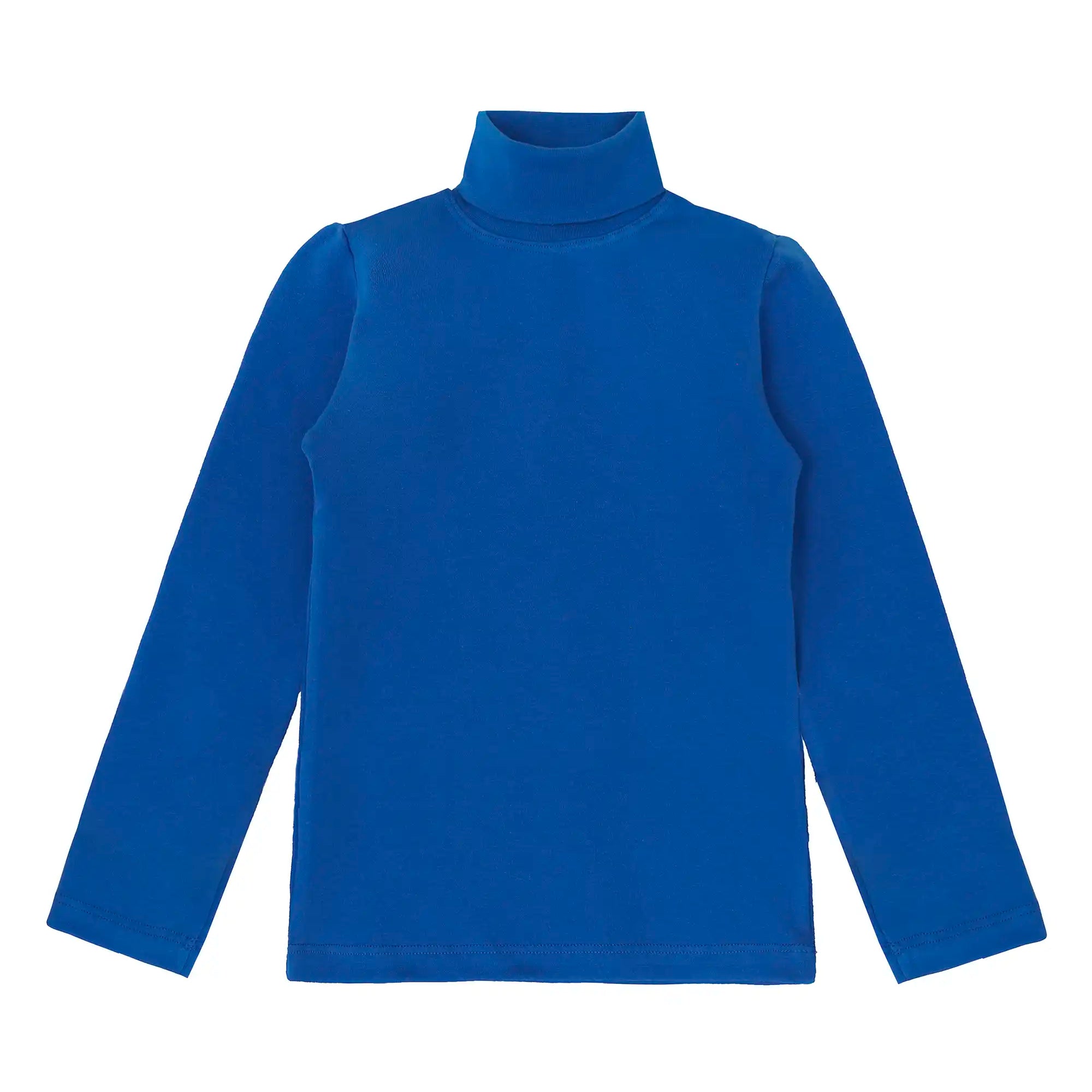 Girls' Basic Long Sleeve Turtleneck Cotton T-Shirt