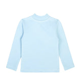Toddler Cotton Long Sleeve Basic Mock-Neck T-Shirt