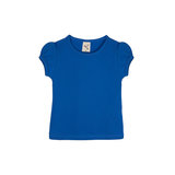 Little Girls Cotton Basic Puff Sleeve T-Shirt & Leggings Set