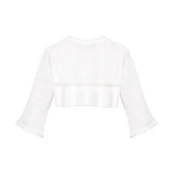 Girls Patterned Knit Bolero Cardigan