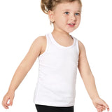 Girls' Soft Solid Cotton Blend Racerback Tank Top / 8 to 10 Years