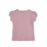 Baby Cotton Puff Sleeve Basic Crewneck T-Shirt