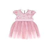 Baby Sparkling Polka Dot Tulle Dress Set