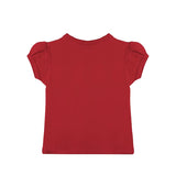 Baby Cotton Puff Sleeve Basic Crewneck T-Shirt