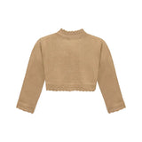 Girls' Bolero Cardigan Shrug Knit Long Sleeve Button Closure
