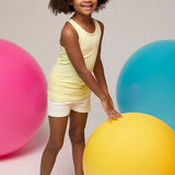 Girls' Soft Solid Cotton Blend Racerback Tank Top