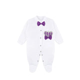 Newborn Baby 4-Piece Cotton Jeweled Layette Gift Set