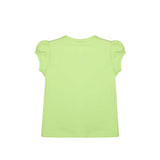 Girls' Basic Cotton T-Shirt  Short Puff Sleeve Crewneck / Toddler