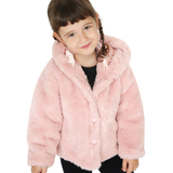 Girl Button Down Hooded Cardigan Jacket