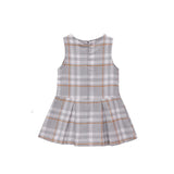 Toddler Girls' Long Sleeve Fashion Plaid Dress
