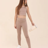 Girls Athletic Crop Top & Legging Set