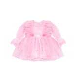 Baby Girls' Lace Floral Embroidered Dress