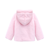 Girl Button Down Hooded Cardigan Jacket