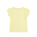 Baby Cotton Puff Sleeve Basic Crewneck T-Shirt