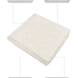 Baby Girl Cotton Knit Heart Receiving Blanket