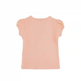 Girls' Basic Cotton T-Shirt  Short Puff Sleeve Crewneck / Toddler