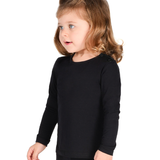 Baby Cotton Long Sleeve Basic Crewneck T-Shirt