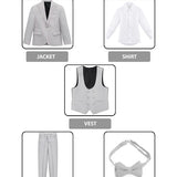 Boys Wedding Ring Bearer Dress Outfit Set