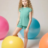Little Girl Cotton Basic Solid Short