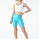 Lilax Girls Athletic Shorts with Pocket High Waisted Biker Shorts for Dance Yoga Gymnastics