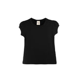 Little Girls Cotton Basic Puff Sleeve T-Shirt & Leggings Set