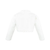 Girls' Bolero Cardigan Shrug Knit Long Sleeve Button Closure