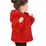 Girl Button Down Hooded Cardigan Jacket