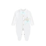 Jeweled Crown Layette Gift Set for Baby Girls: 3 Pieces