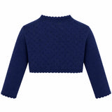 Girls Patterned Knit Bolero Cardigan