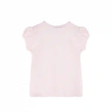Girls' Basic Cotton T-Shirt  Short Puff Sleeve Crewneck / Toddler