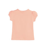 Baby Cotton Puff Sleeve Basic Crewneck T-Shirt