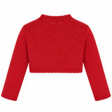 Girls Patterned Knit Bolero Cardigan