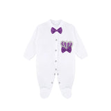 Newborn Baby 3-Piece Cotton Jeweled Layette Set