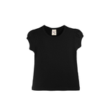 Little Girls Cotton Basic Puff Sleeve T-Shirt & Leggings Set