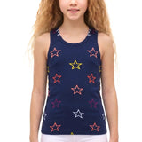 Girls' Soft Solid Cotton Blend Racerback Tank Top
