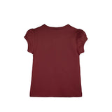Baby Cotton Puff Sleeve Basic Crewneck T-Shirt
