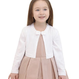 Little Girls' Long Sleeve Bowknot Closure Bolero Cardigan