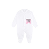 Baby Cotton Jeweled Pink Crown Take Me Home Layette Gift Set