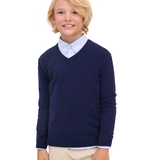 Toddler & Little Boys Classic V-Neck Knit Sweater