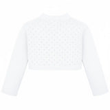 Girls Patterned Knit Bolero Cardigan