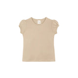 Little Girls Cotton Basic Puff Sleeve T-Shirt & Leggings Set