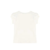 Baby Cotton Puff Sleeve Basic Crewneck T-Shirt