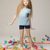 Little Girl Cotton Basic Solid Short