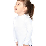 Toddler Cotton Long Sleeve Basic Mock-Neck T-Shirt
