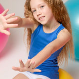 Girls' Soft Solid Cotton Blend Racerback Tank Top